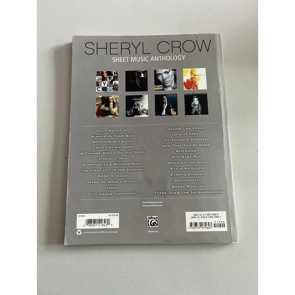 Sheryl Crow: Sheet Music Anthology :‎ Piano Vocal Guitar - paperback Crow, Sh...